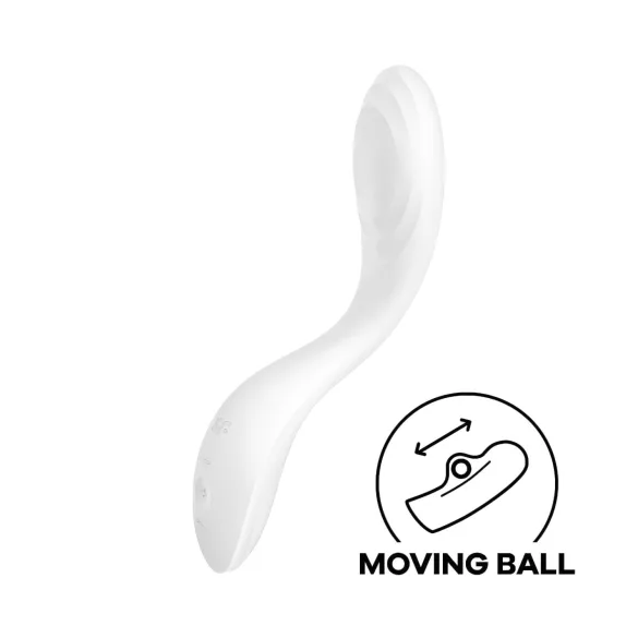 Satisfyer Rrrolling - δονητής σημείου G με κινούμενες μπάλες - λευκό