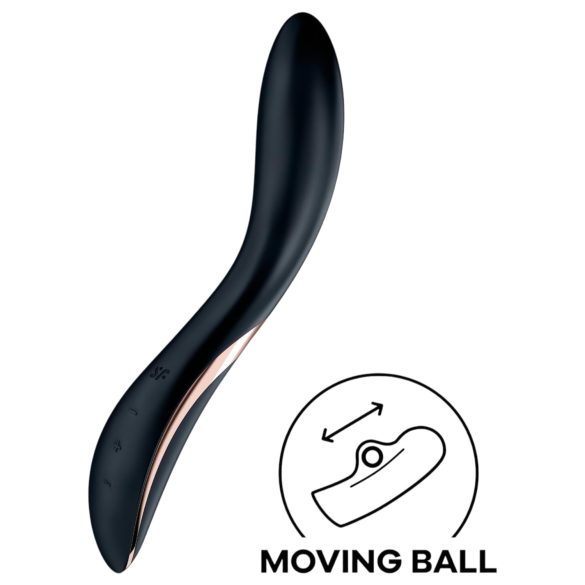 Satisfyer Rrrolling - κυλιόμενος G-σημείο δονητής (μαύρο)