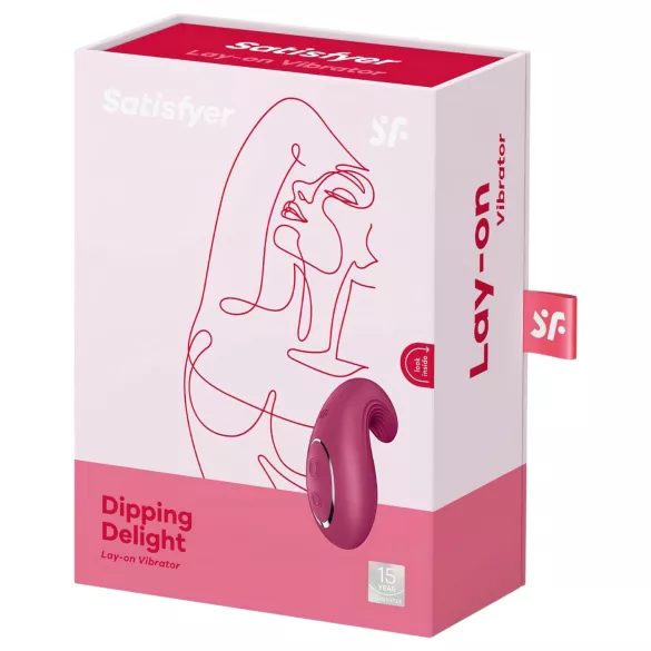Satisfyer Dipping Delight - δονητής κλειτορίδας επαναφορτιζόμενος - κόκκινο