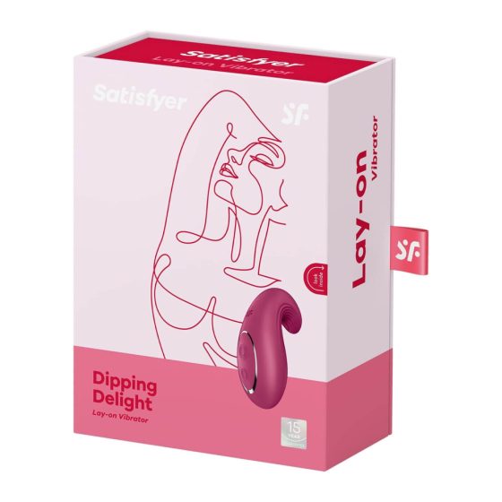 Satisfyer Dipping Delight - Cordless Clitoral Vibrator (red)