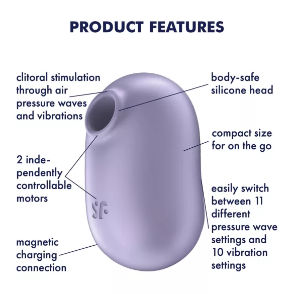Satisfyer Pro To Go 2 - διεγερτής κλειτορίδας με κύματα αέρα - επαναφορτιζόμενος
