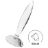 Satisfyer Sparkling Crystal - γυάλινο δονητής με ραβδώσεις - διαφανές