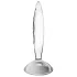 Satisfyer Sparkling Crystal - γυάλινο δονητής με ραβδώσεις - διαφανές