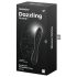 Satisfyer Dazzling Crystal 1 - Διπλό γυάλινο δονητής (μαύρο)