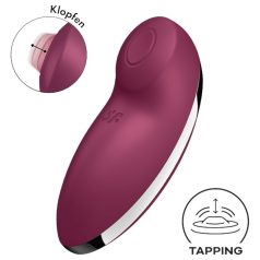   Satisfyer Tap & Climax 2 - 2σε1 διεγέρτης κλειτορίδας και δονητής (κόκκινο)