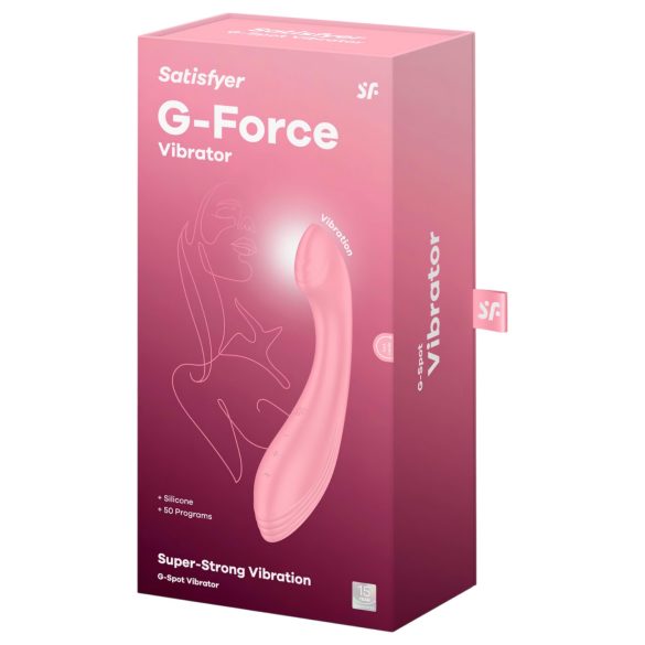 Satisfyer G-Force - δονητής σημείου G επαναφορτιζόμενος αδιάβροχος ροζ