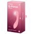 Satisfyer G-Force - επαναφορτιζόμενος αδιάβροχος δονητής G-spot (ροζ)