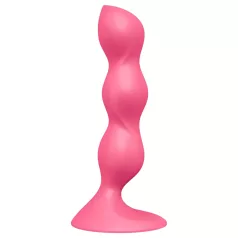   Satisfyer Triple Ball-R - δονούμενο πρωκτικό παιχνίδι με χάντρες - ροζ