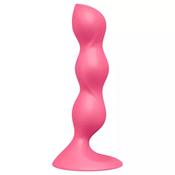 Satisfyer Triple Ball-R - δονούμενο πρωκτικό παιχνίδι με χάντρες - ροζ