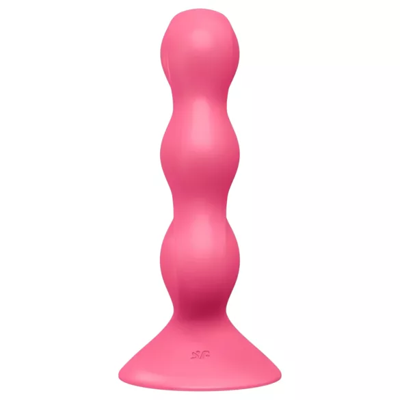 Satisfyer Triple Ball-R - δονούμενο πρωκτικό παιχνίδι με χάντρες - ροζ