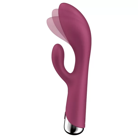 Satisfyer - κλειτοριδικός δονητής rabbit με περιστρεφόμενο βραχίονα - κόκκινο