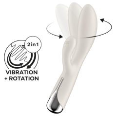   Satisfyer Spinning Rabbit 1 - περιστρεφόμενο δονητή κλειτορίδας (μπεζ)