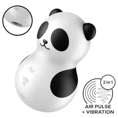   Satisfyer Pocket Panda - διεγέρτης κλειτορίδας με κύματα αέρα - μαύρο