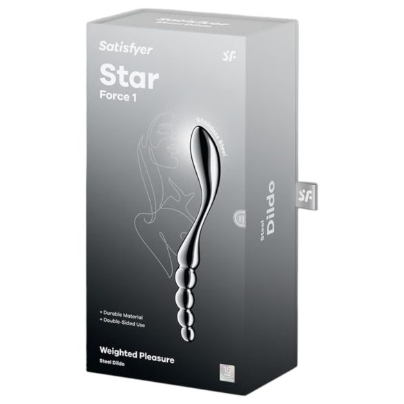 Satisfyer Star Force 1 - μεταλλικό δονητής με σφαίρες - ατσάλινο ασημί