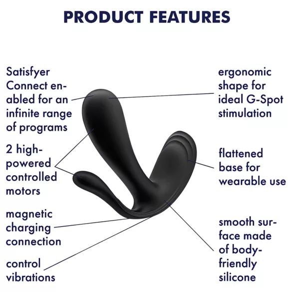 Satisfyer Top Secret+ - 3 άκρων, φορητός δονητής (πράσινο)