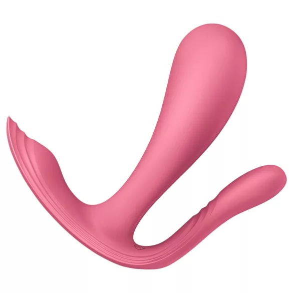 Satisfyer Top Secret+ - φορετός δονητής σημείου G και πρωκτού (ροζ)
