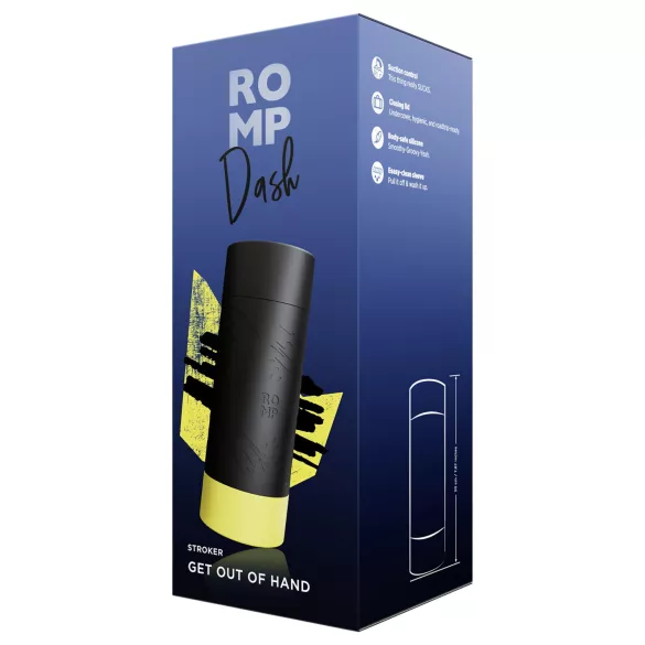 ROMP Dash - ανδρικός μαλακός αυνανιστής - μαύρο