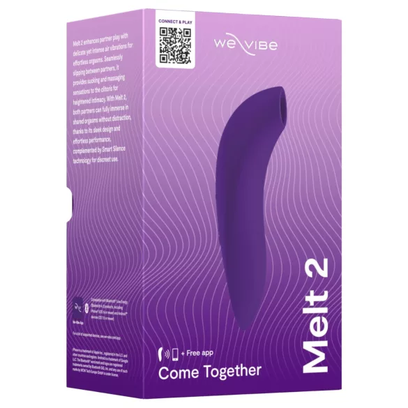 We-Vibe Melt 2 - Εφαρμογή-ελεγχόμενος διεγέρτης κλειτορίδας με κύματα αέρα (μοβ)