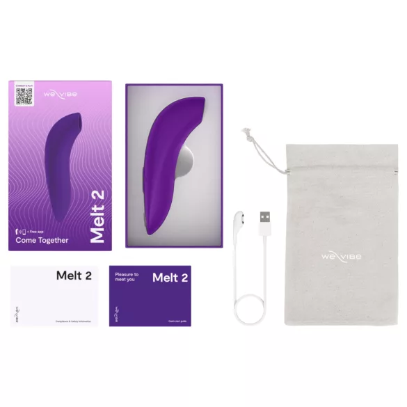 We-Vibe Melt 2 - Εφαρμογή-ελεγχόμενος διεγέρτης κλειτορίδας με κύματα αέρα (μοβ)