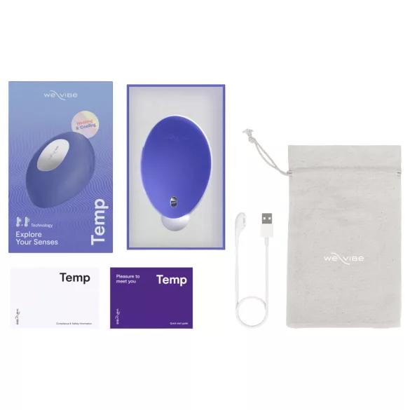 We‑Vibe Temp - δονητής διέγερσης κλειτορίδας με ψύξη και θέρμανση (μπλε)