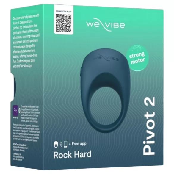 We-Vibe Pivot 2 - δαχτυλίδι πέους με δόνηση - μπλε - έξυπνο