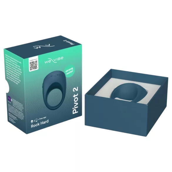 We-Vibe Pivot 2 - δαχτυλίδι πέους με δόνηση - μπλε - έξυπνο