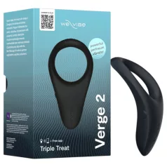   We-Vibe Verge 2 - δαχτυλίδι πέους δονητής smart - μαύρο