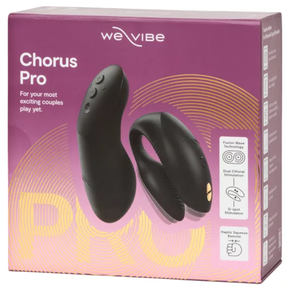 We-Vibe Chorus Pro - δονητής ζευγαριού με εφαρμογή και τηλεχειριστήριο (μαύρος)
