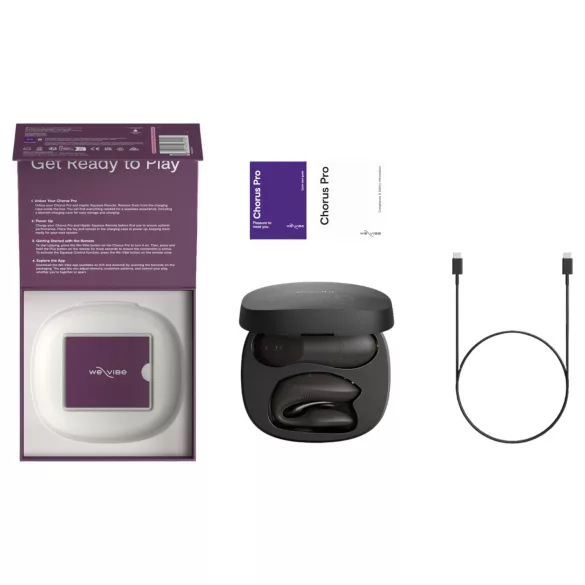 We-Vibe Chorus Pro - δονητής ζευγαριού με εφαρμογή και τηλεχειριστήριο (μαύρος)