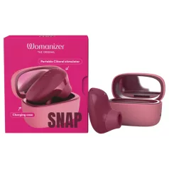   Womanizer Snap - διεγέρτης κλειτορίδας με κύματα αέρα με θήκη φόρτισης (κόκκινο)