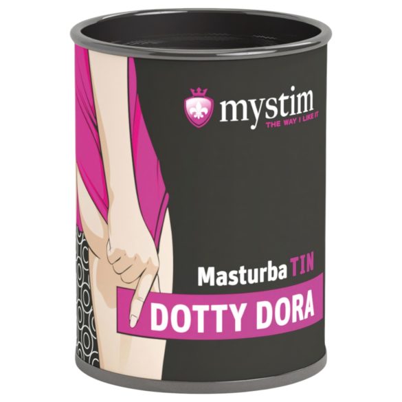 Mystim MasturbaTIN Dotty Dora - κουκιδωτό αυνανιστής (λευκό)