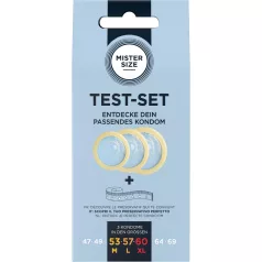   Mister Size Test-Set - σετ δοκιμής προφυλακτικών με μεζούρα (3 τεμάχια)