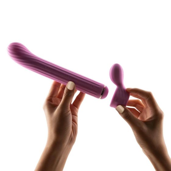 Magic Stick - vibrator with interchangeable wand (pink)
