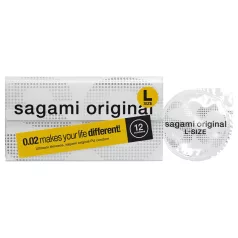   Sagami Original 0,02 L - προφυλακτικό λεπτό - 58mm - 12 τεμάχια