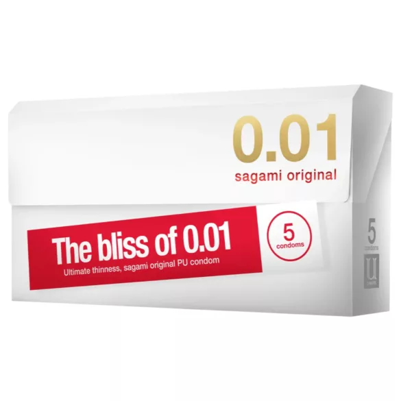 Sagami Original 0.01 - προφυλακτικό - 55mm - 5 τεμάχια