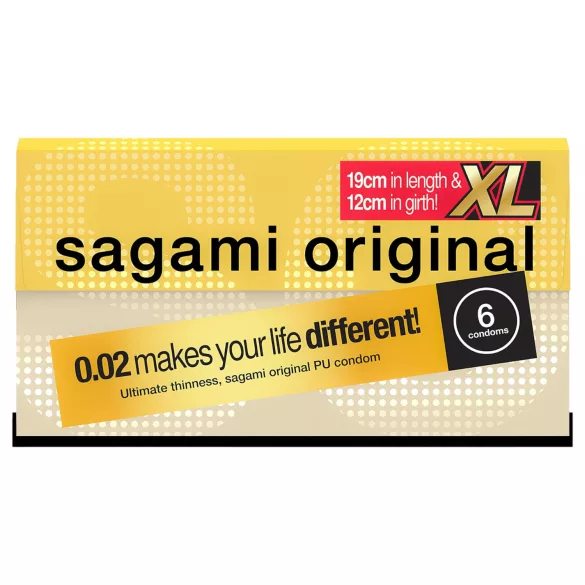 Sagami Original 0.02 XL - προφυλακτικό - 61mm - 6 τεμάχια