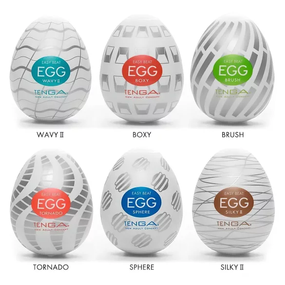 TENGA Egg - αυγοειδής ανδρικός μαλακός αυνανιστής σετ 6 τεμαχίων