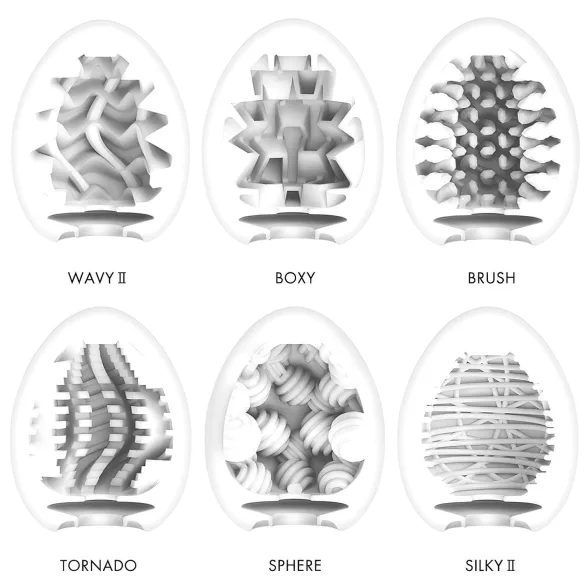 TENGA Egg - αυγοειδής ανδρικός μαλακός αυνανιστής σετ 6 τεμαχίων