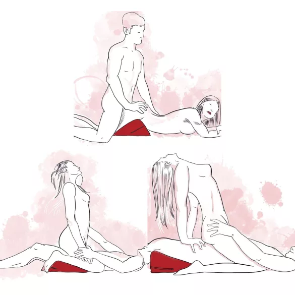 Liberator - μαξιλάρι σεξ τρίγωνο σχήμα - μαύρο