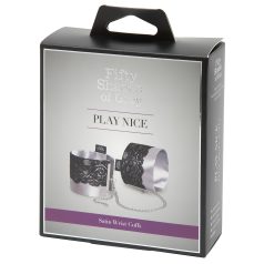   Οι Πενήντα Αποχρώσεις: Σατέν Χειροπέδες (Ασημί)