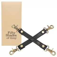   Fifty Shades of Grey - δεσμά καρπού & αστραγάλου - δέρμα - μαύρο