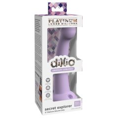   Dillio Secret Explorer - sticky-fingered silicone dildo (17cm) - purple