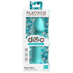   Dillio Big Hero - sticky-fingered silicone dildo (17cm) - turquoise