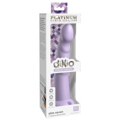   Dillio Slim Seven - Clamp-on acorn stimulating dildo (20cm) - purple