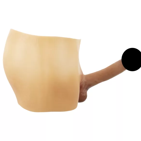 You2Toys - ρεαλιστικό πέος με ζώνη - σιλικόνη - φυσικό χρώμα