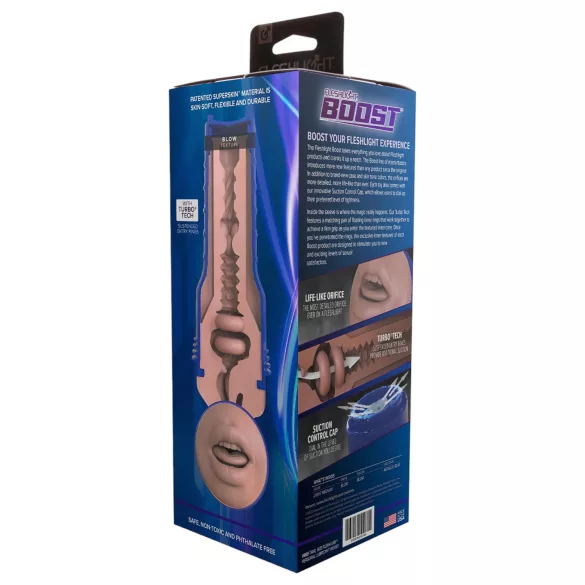 Fleshlight Boost Blow - ανδρικός αυνανιστής στόμα - ρεαλιστικό σιλικόνη φυσικό