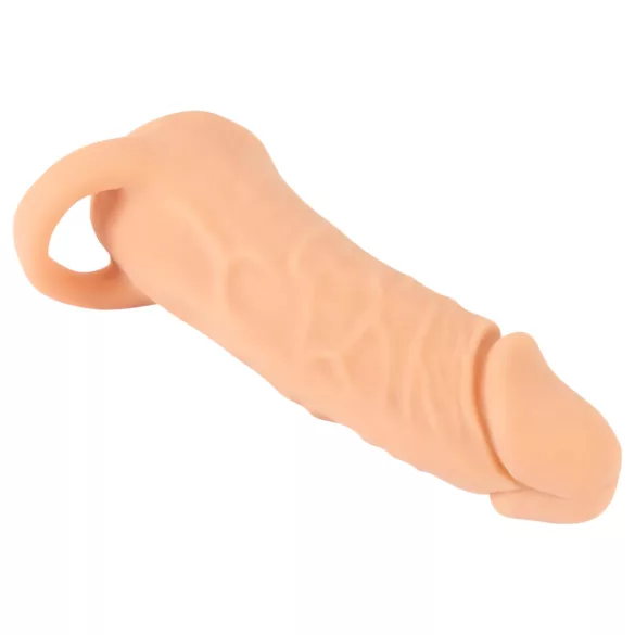Nature Skin - προέκταση πέους & τεχνητός κόλπος - 18cm φυσικό χρώμα