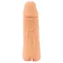 Nature Skin - προέκταση πέους & τεχνητός κόλπος - 18cm φυσικό χρώμα