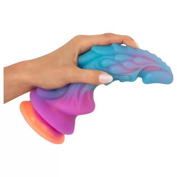 Beasty Cocks - εξωγήινο σιλικονάτο ομοίωμα πέους - μπλε/πορτοκαλί