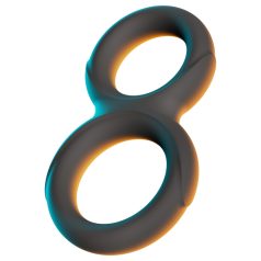   Erecto - διπλό δαχτυλίδι πέους (μαύρο)